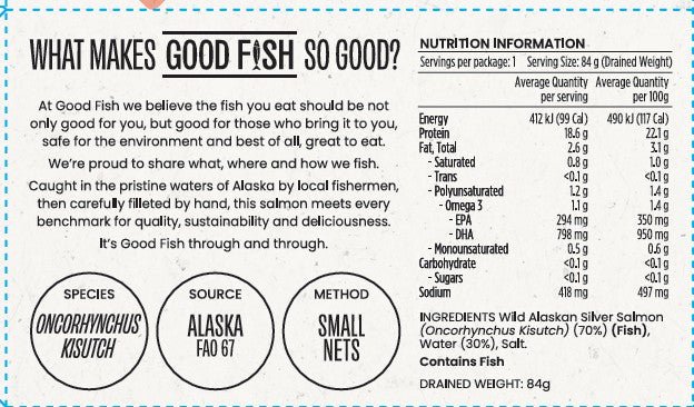 Wild Alaskan Salmon Fillets in Natural Water - 120g Can - Yo Keto