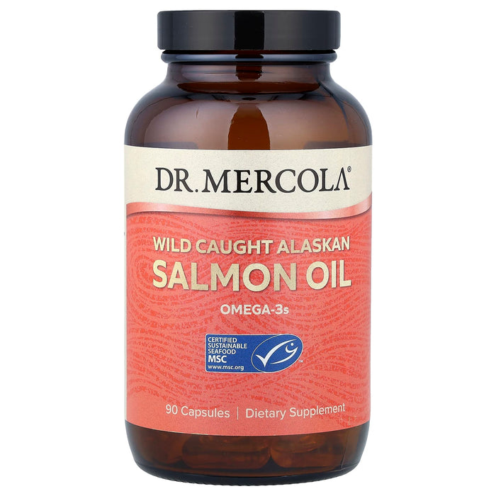 Wild Caught Alaskan Salmon Oil - 90 Capsules - Dr. Mercola