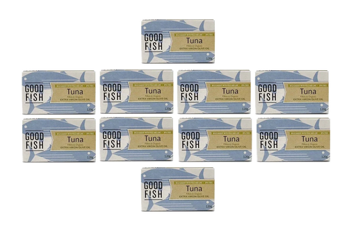 Wild Caught Tuna Fillets in Brine - 120g Can x 10 - Good Fish