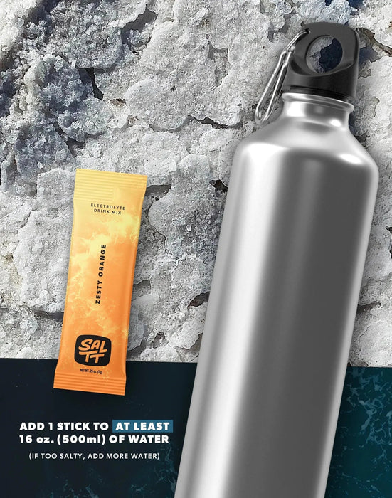 Zesty Orange Electrolyte Drink Mix - 30 Sticks - SALTT