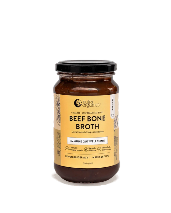 Beef Bone Broth Concentrate - Lemon Ginger ACV - Yo Keto