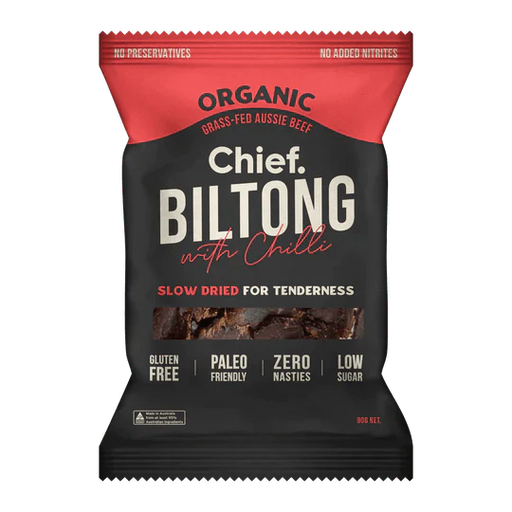 Chilli Beef Biltong - 90g - Yo Keto
