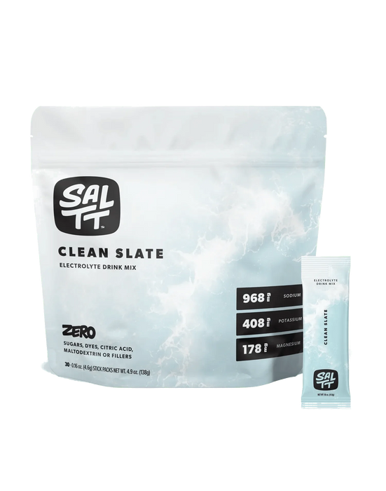 Clean Slate (Unflavoured) Electrolyte Drink Mix - 30 Sticks - Yo Keto