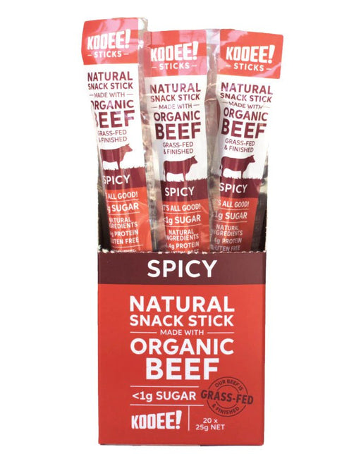 Organic Beef Stick - Spicy - Box of 20 - Carnivore Store