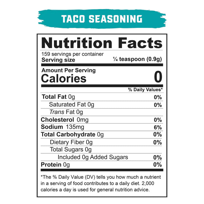 Real Salt Seasonings - Taco Shaker - 143g - Carnivore Store